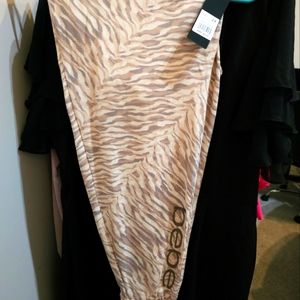 NWT bebe Safari Print Joggers 2x, 3x